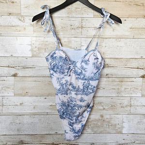 Toile de Jouy from Cider. One piece swimsuit. Size XL
